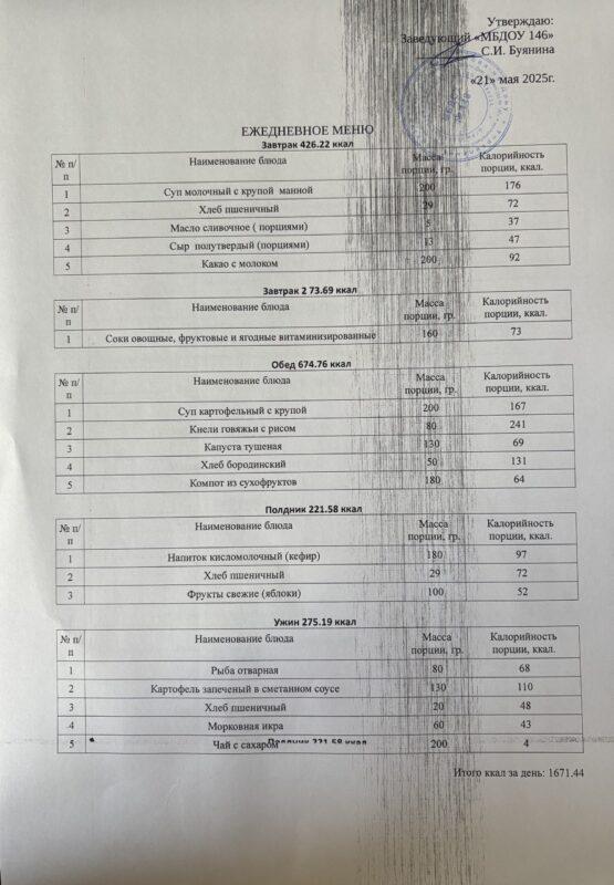 меню 21.05.2025